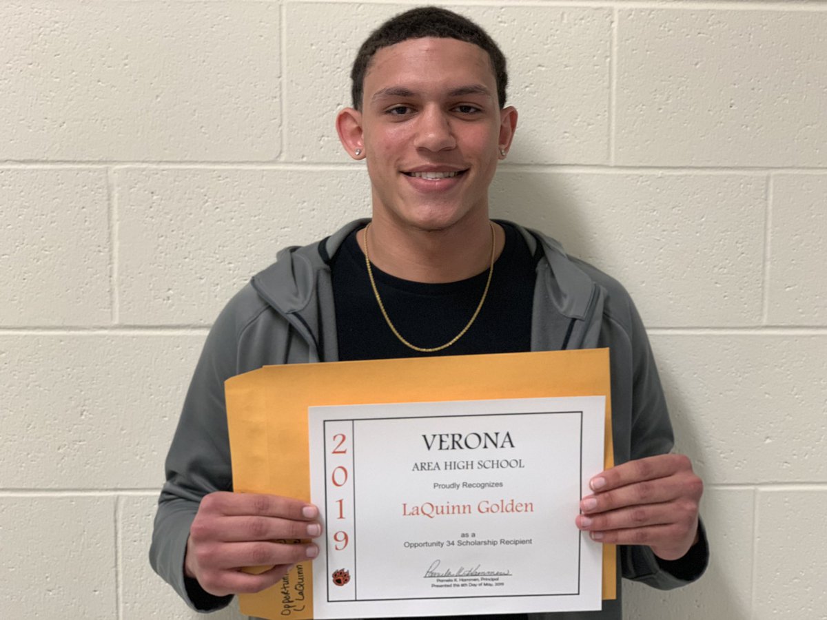 Opportunity34's tweet photo. Another two members of the Opportunity 34 team!  Congrats on your $3400 scholarships Quinn Golden and Timothy Soko (not pictured cuz he was WORKING 👏👏👏 #perseverence #passion #opportunites https://t.co/f64Lqf3onb