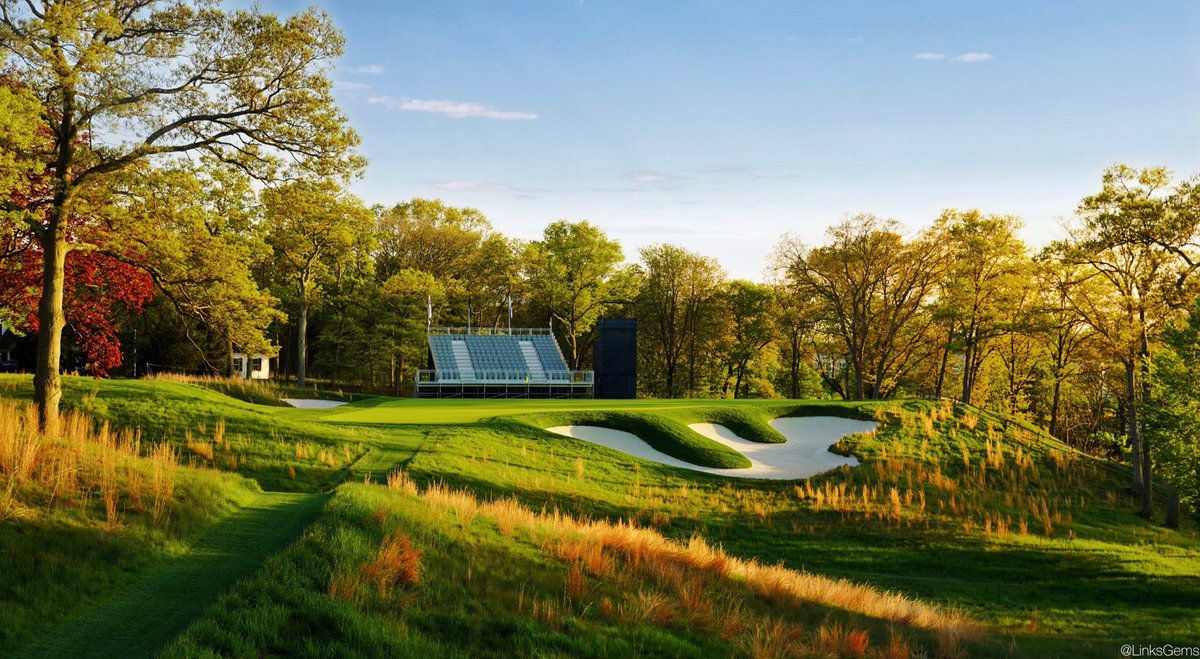 LinksGems's tweet photo. Thanks to PGA of America for an incredible day today at Bethpage Black ahead of next week’s PGA Championship. The course is in remarkable shape and looking as good as I’ve ever seen it. Many more photos and some fun collaborations featuring this classic Tillinghast gem to come! https://t.co/DwFWNIWSDA