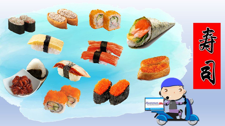 HuntsmanFD's tweet photo. 【Northen Menu】

【Sushi 甲咔 Oishii】🔥🔥🔥
日本寿司也有了！！试试看，可能你会爱上它😘😘
[ Sushi - Temaki - Onigiri ]任你选，任你吃😋

#HuntsmanFoodDelivery
#Yourdailymealssolution
#Penang
#FoodDelivery https://t.co/5U4XcdIkxC