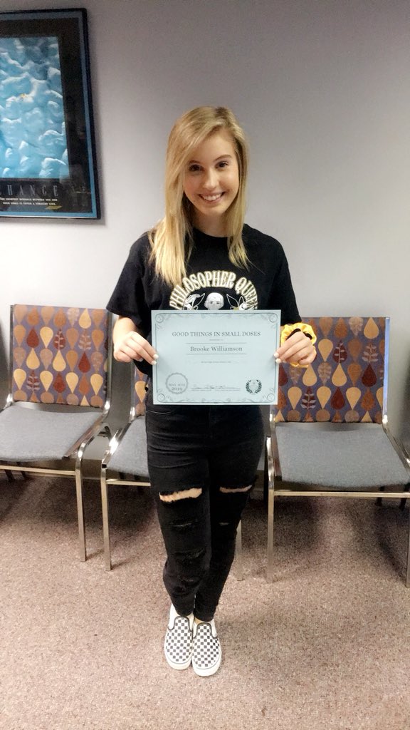 Williamson3Ss's tweet image. History Club banquet - Brooke received the Jefferson and Madison award for having the most points overall. So thankful for teachers who do so much and truly love their students! @Willard_HS #pss #anotherlast #proudmom