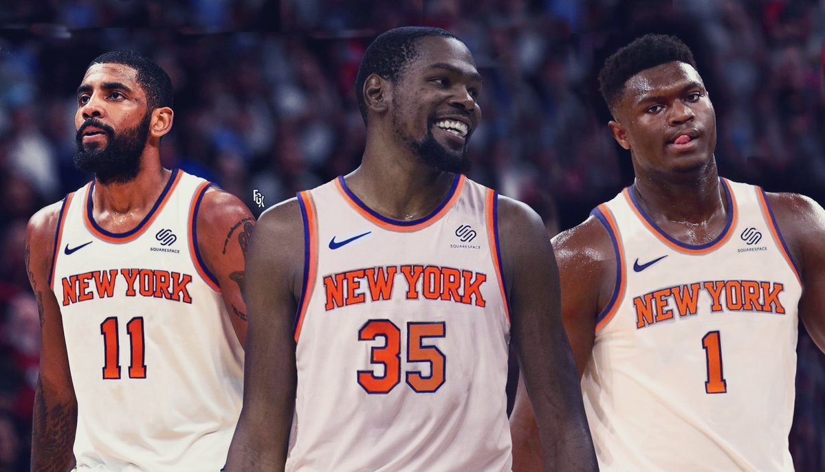 kyrie kd zion knicks