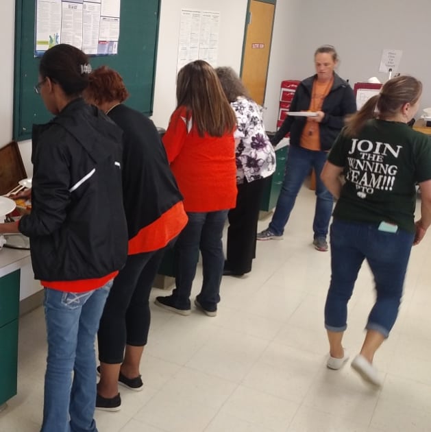 HornetBuzzMPMS's tweet photo. Thank you MPMS PTO for our Italian Teacher Appreciation Luncheon today! It was delicious.
#MPMS2019 https://t.co/9XJf2MC0Uj