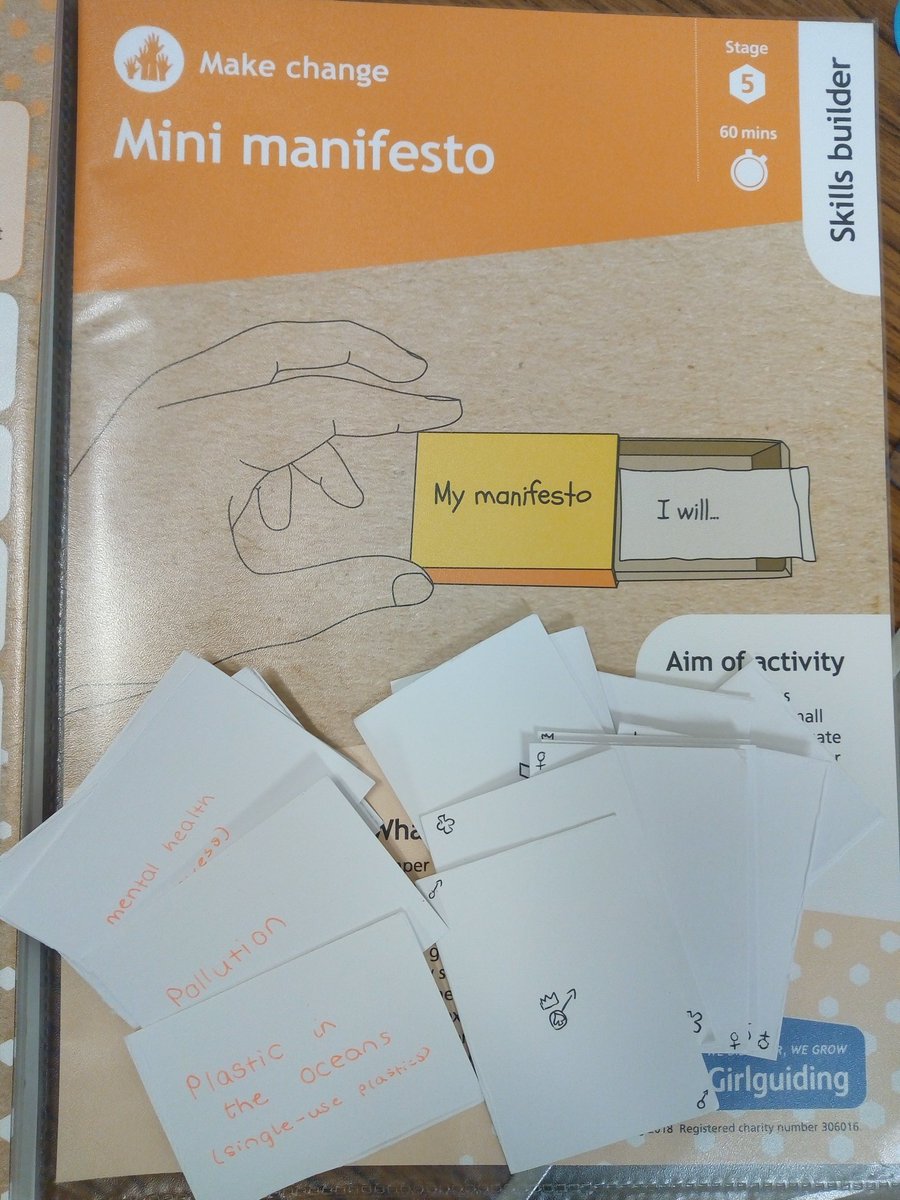 Fabulous #manifesto work from the Rangers this evening - some #politicians could learn a lot...!
#Girlguiding #EveryGirl