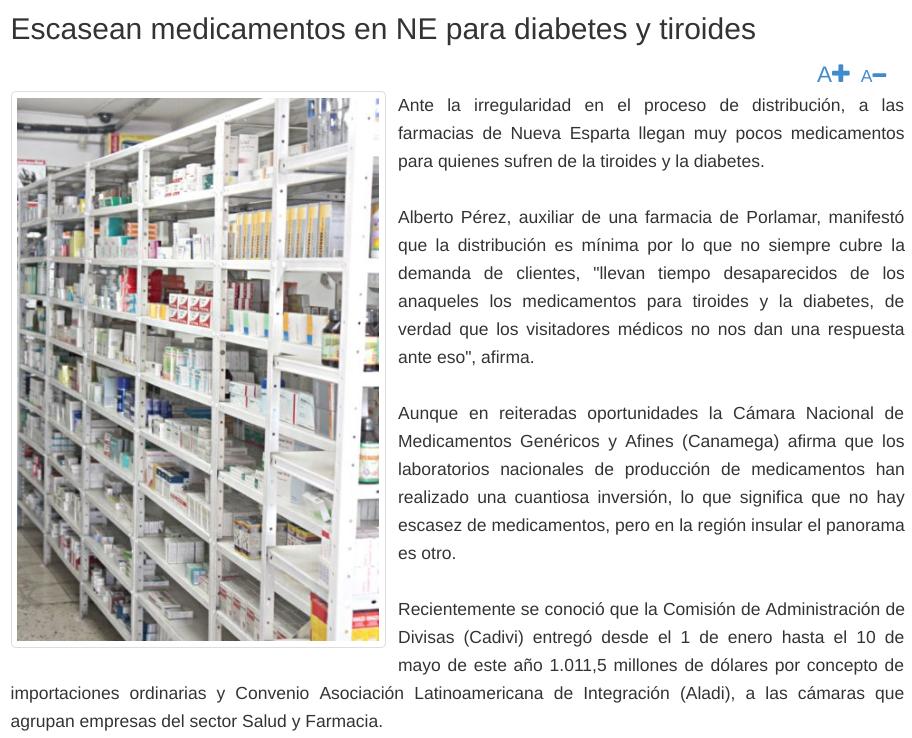 LuisCarlos's tweet photo. Noticias de 2012 sobre la escasez de medicamentos en Venezuela.
- Nicolás Maduro aún no era presidente.
- Donald Trump tampoco
- No había sanciones contra funcionarios
- Petróleo a +$100 el barril
- Producíamos +3.000.000 barriles/día
- El chavismo controlaba la Asamblea Nacional https://t.co/nvL4Hc1fqg