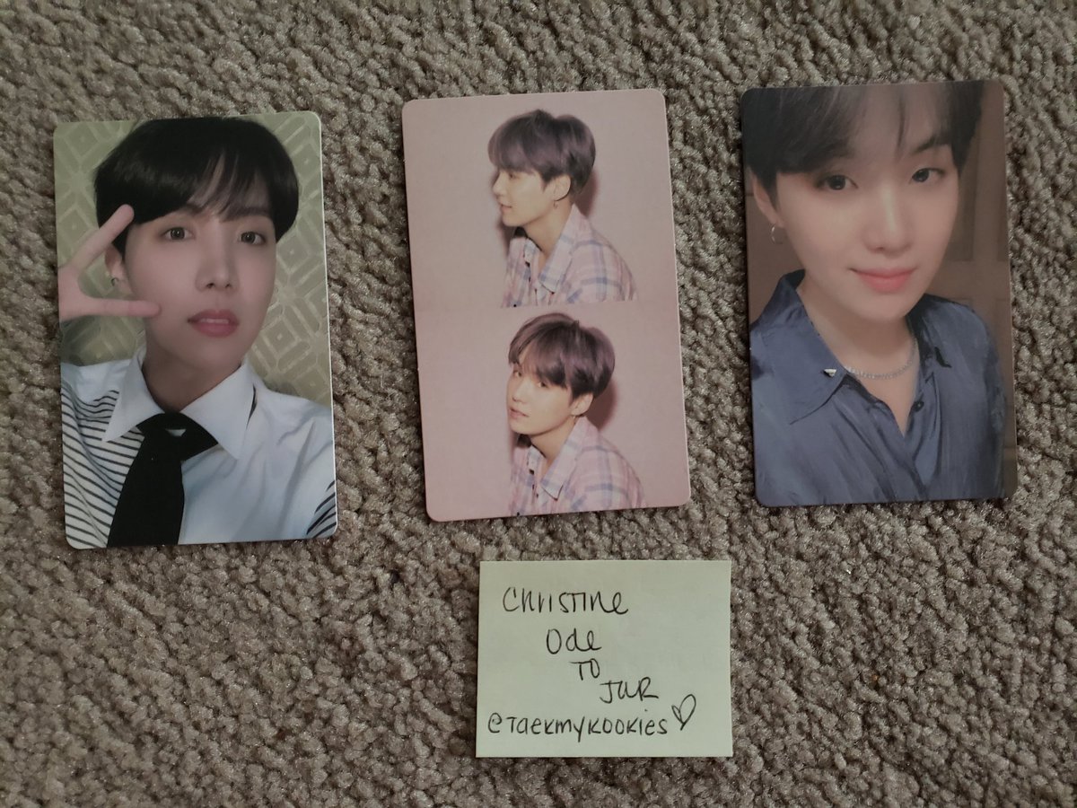TAEkmyKOOKies's tweet photo. LOOKING FOR PC TRADES:
I NEED:
NAMJOON VER 2
JIN VER 2
I HAVE:
YOONGI VER 1
YOONGI VER 2
JHOPE VER 3
DM me π
#BTS #PersonaPCtrade #BTSPCtrade #btsphotocards #btstrade #btspctrading #jin #namjoon #rm #btspersona https://t.co/4jT3jaq6Ov