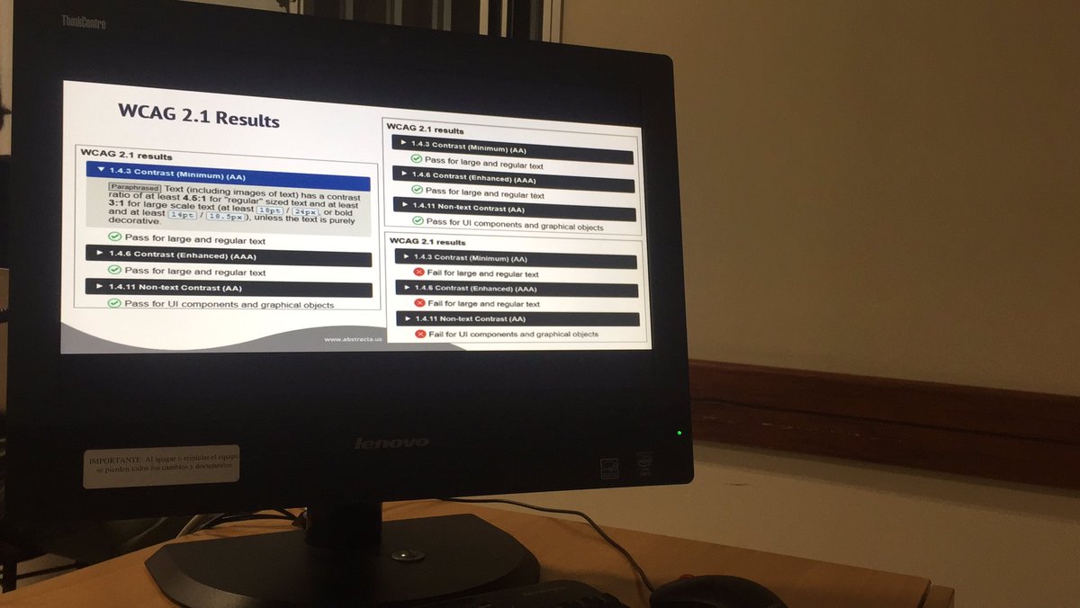 Hoy mis alumnos de la #UCU tuvieron la clase de #accesibilidad y estuvimos probando algunas de las herramientas que veremos en el #taller de #accesibilidad en <a href="/testingUY/">TestingUy</a> Los esperamos! #CCA #aXe #a11y #accessibility #testing
