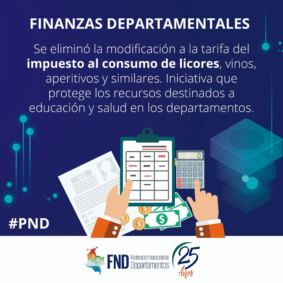 FNDCol's tweet photo. 👏#FNDTeCuenta cuáles fueron las proposiciones aprobadas en el Plan Nacional de Desarrollo 2018-2022 impulsadas por la @FNDCol en beneficio de los departamentos ✍(link: https://t.co/Eui7bDBSA5) https://t.co/uUkQlpXHUc