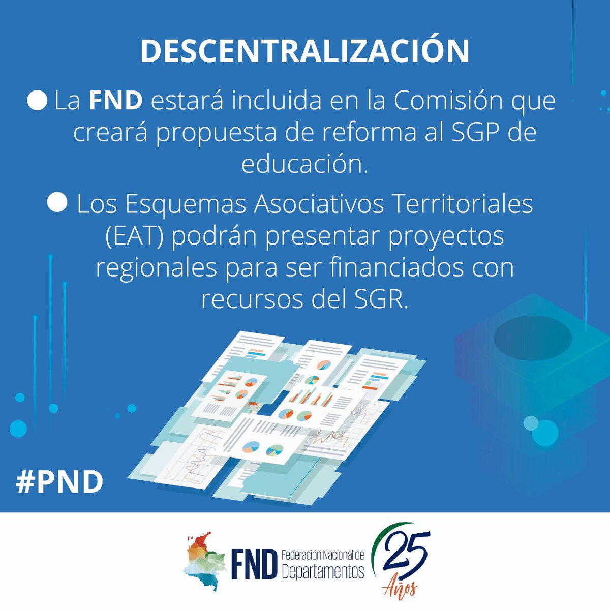 FNDCol's tweet photo. 👏#FNDTeCuenta cuáles fueron las proposiciones aprobadas en el Plan Nacional de Desarrollo 2018-2022 impulsadas por la @FNDCol en beneficio de los departamentos ✍(link: https://t.co/Eui7bDBSA5) https://t.co/uUkQlpXHUc