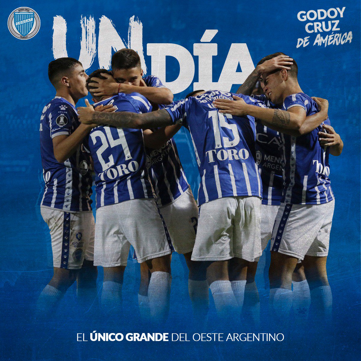 ClubGodoyCruz's tweet photo. ¡CADA VEZ MENOS! Falta sólo un día para otro partido clave en nuestra historia. #VamosTomba 💪🏻 https://t.co/XYTXp6vukN
