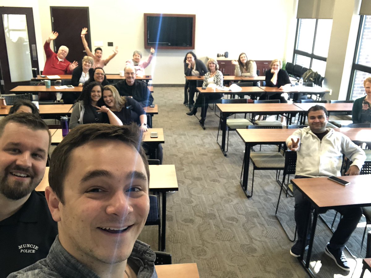 We enjoyed speaking at <a href="/1MillionCupsMUN/">1MC Muncie</a> this morning! This group meets every month to showcase entrepreneurs. After talking about our ”selfie challenge” the group insisted we take a groupie together!