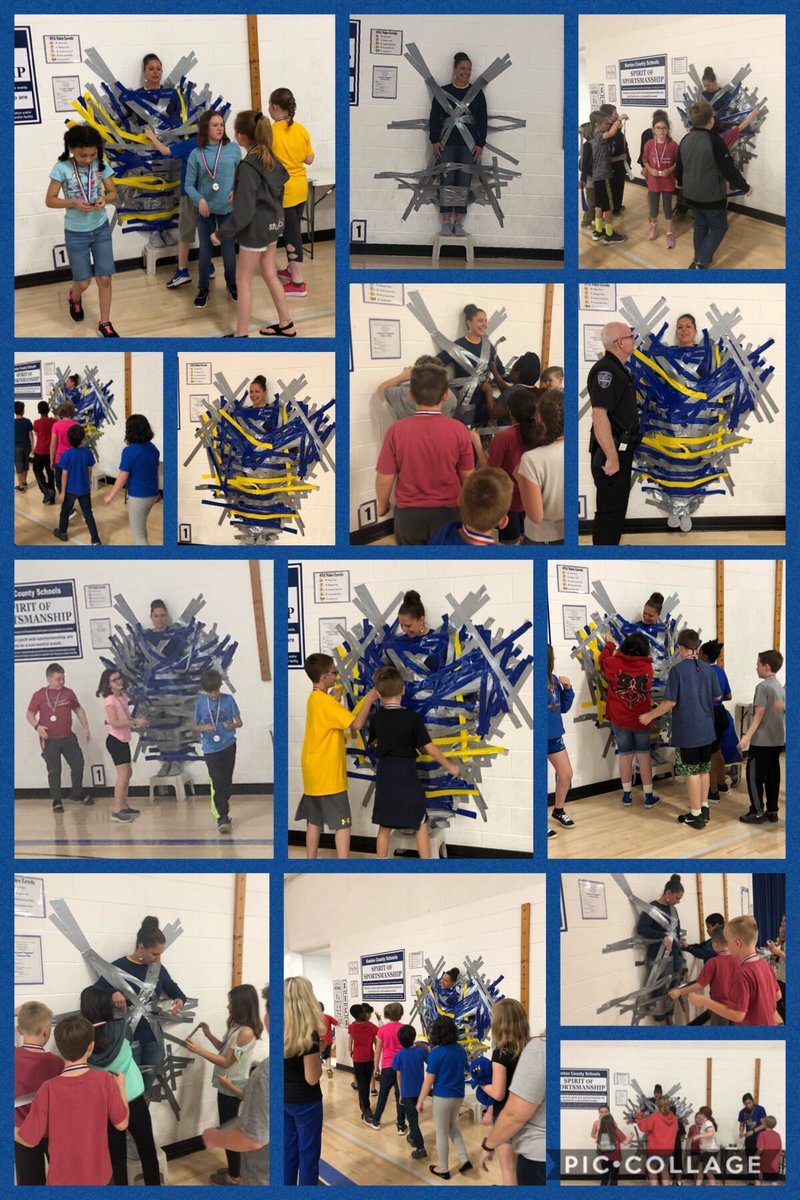 carriebholloway's tweet photo. Today our 4th/5th gr Ss duct taped @julie_pouncy 4th/5th gr Asst. Principal to the wall!! Earn a KPREP medal, get some tape!! Awesome job, Royals!! We can’t wait to see how you do on next week’s test! #BeRoyal #KPREPready @SVAPrincipal475 https://t.co/KJKa0YWSuu