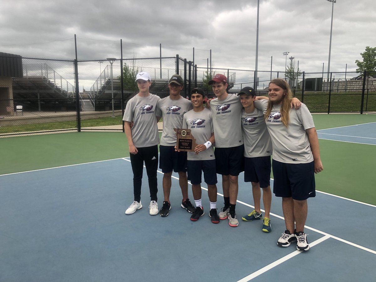 With a 5-0 victory over Republic, these guys are your Class 2 District 12 champions! They will play in team sectionals on Saturday, May 18. The location and time are TBA. Great job, Eagles! #goeagles