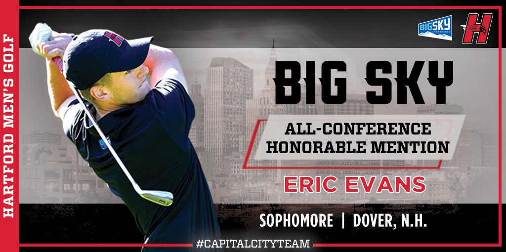 HartfordHawks's tweet photo. Congratulations to @hartfordmgolf's Eric Evans, who was received All-Conference recognition from the @BigSkyConf! #CapitalCityTeam 

📖 READ MORE ➡️ https://t.co/9nxL2Mueof https://t.co/uGs6IQrZAR
