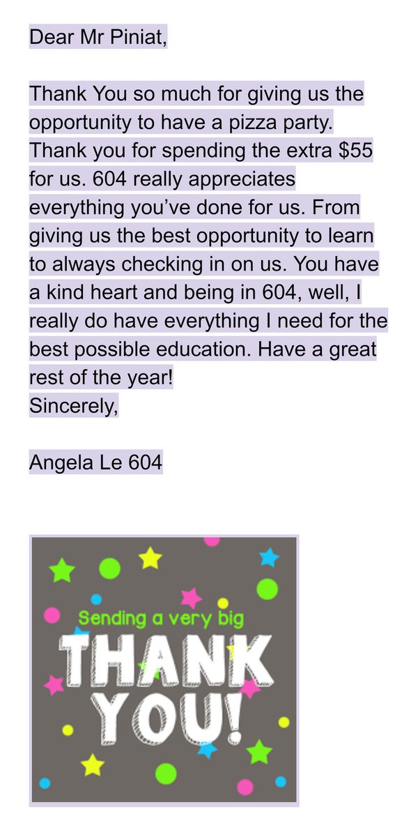 StefanieDiFran1's tweet photo. I know it's Teacher Appreciation Week, however; I would like to acknowledge my amazing principal @PrincipalPiniat These words are from the hearts of 604 #KindnessMatters #FSASproud #bestprincipal https://t.co/vtwvUQFa8b