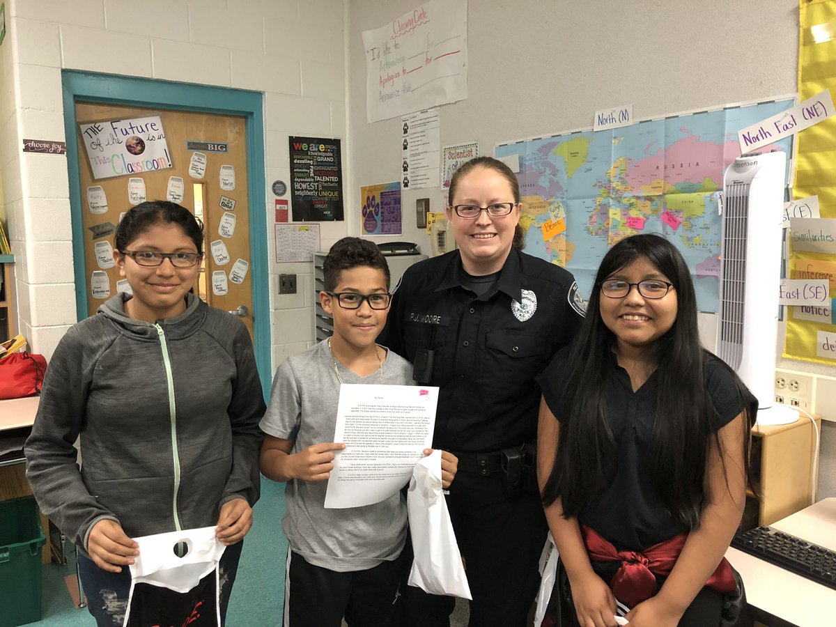 Congrats to the top 3 essay writers in my home room! We are all excited for DARE graduation tomorrow.