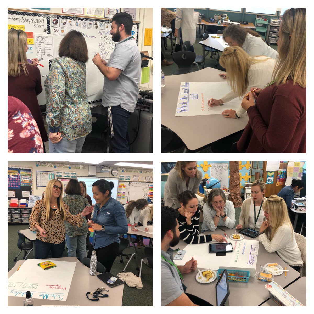 Ts <a href="/guinfossdolphin/">guinfossdolphins</a> got up and moving with a PD on the #collaborativestructures “corners” and “graffiti walk.” We also explored math task extensions using <a href="/Seesaw/">Seesaw</a>. #weareTUSD <a href="/CarrieSmaker/">Carrie Smaker</a> <a href="/foreveralearner/">Julie Young</a>