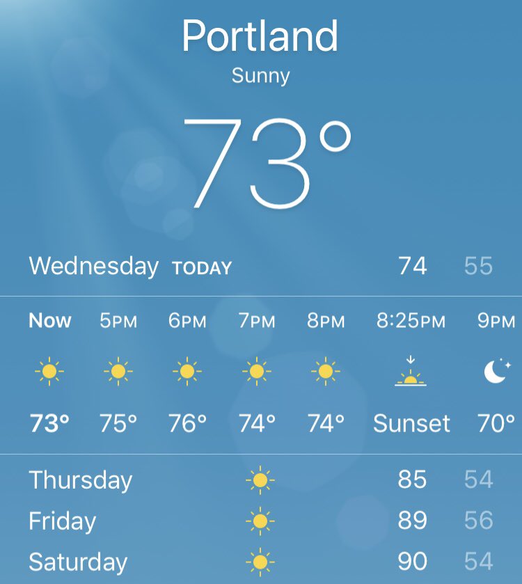 give me a sunburn so i know it’s real