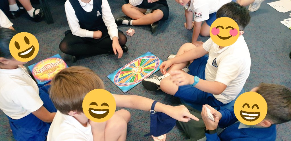 Introducing the board game 'Articulate' within our literacy group rotations. Students loved trying to describe their specific words.