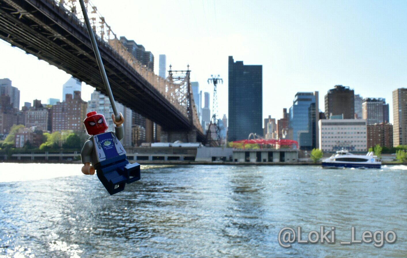 Lego Loki on X Found SpiderMan swinging by the Queensboro bridge AvengersInfinityWar https t L8MA8TV28R X
