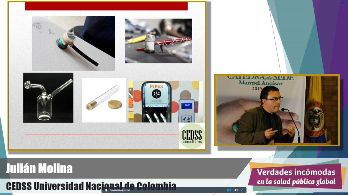 VRIUNAL's tweet photo. 🔴EN DIRECTO: 4a. sesión «Verdades incómodas en la salud pública global» @CPMedicamentos @BogDirAcad @UNColombia 

Julián Molina #CEDSS habla de reducción de riesgo y mitigación daños en consumo problemático sustancias psicoactivas

📡https://t.co/1qwTlHeeyu #Unal #EPPU #EPUN2030 https://t.co/sNn8rEwxP5