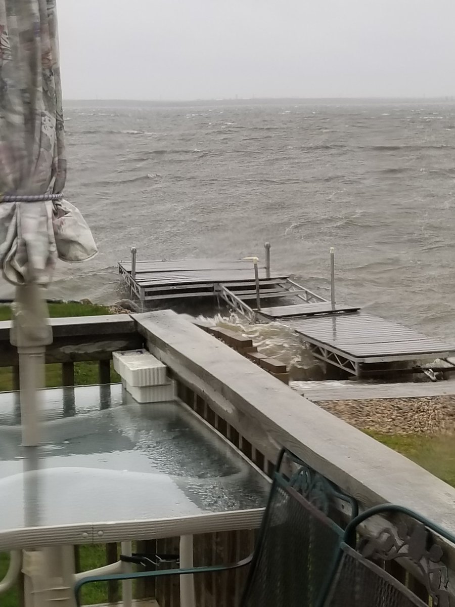 PFWildBio's tweet photo. Heavy NE winds are not our friend at the cabin...looks like I'm gonna have to search the shoreline for parts of our dock. https://t.co/dy39YZoVck