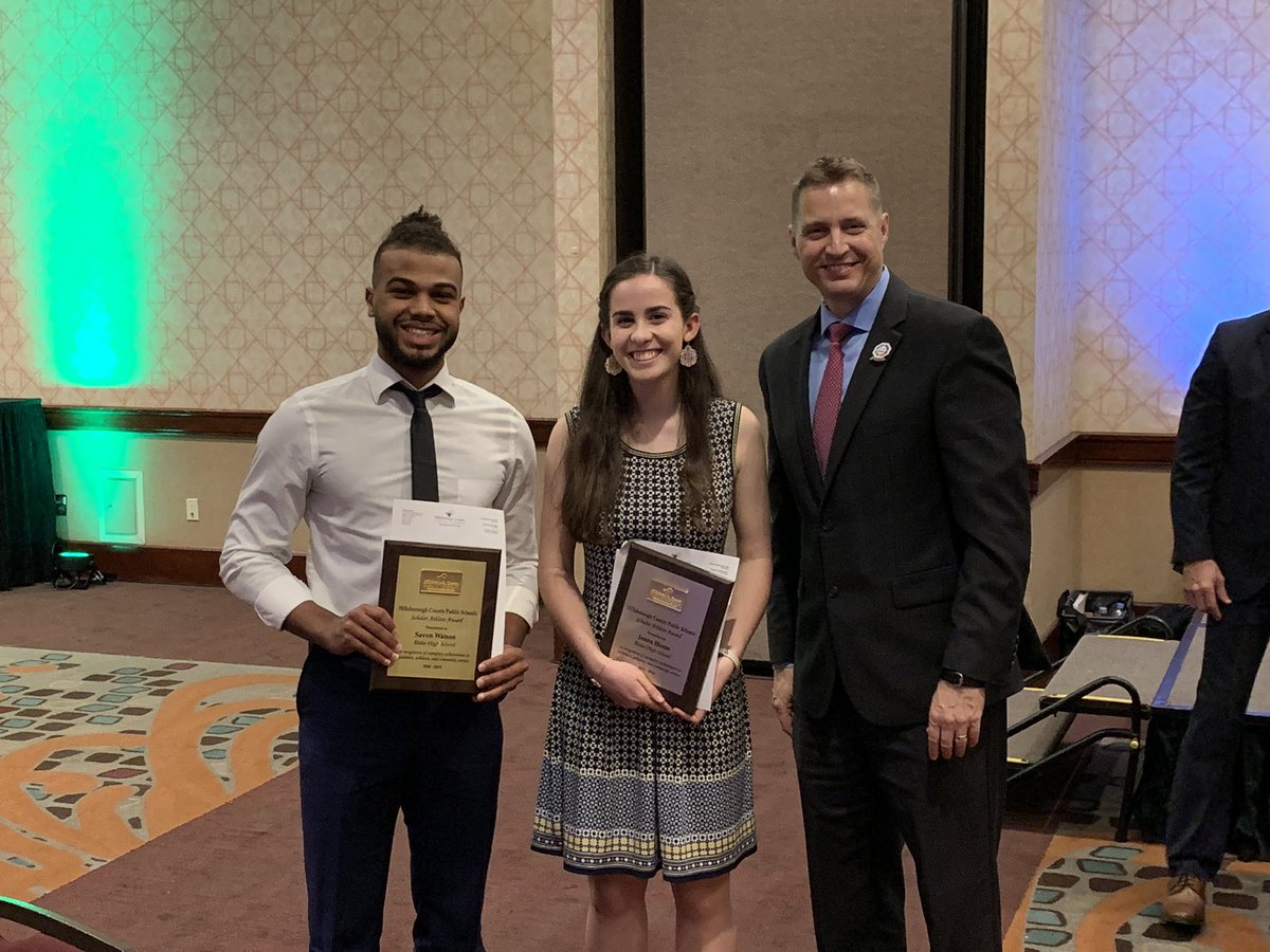 Congratulations to Jenna and Savon for being name the 2018-2019 Scholar-Athletes for Blake High School. @HWBlake
