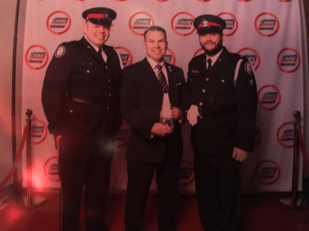 PCJohnFreeman's tweet image. With @StarWarsCop @PrincipalCarey &amp;amp; @romerocyw at the 23rd #annual #CrimeStoppers #Gala Saint Oscar Romero CSS @romeroraiders won for #schooloftheyear and grade 11 student Chris Di Matteo won for #studentoftheyear @TCDSB  @TCDSBdirector