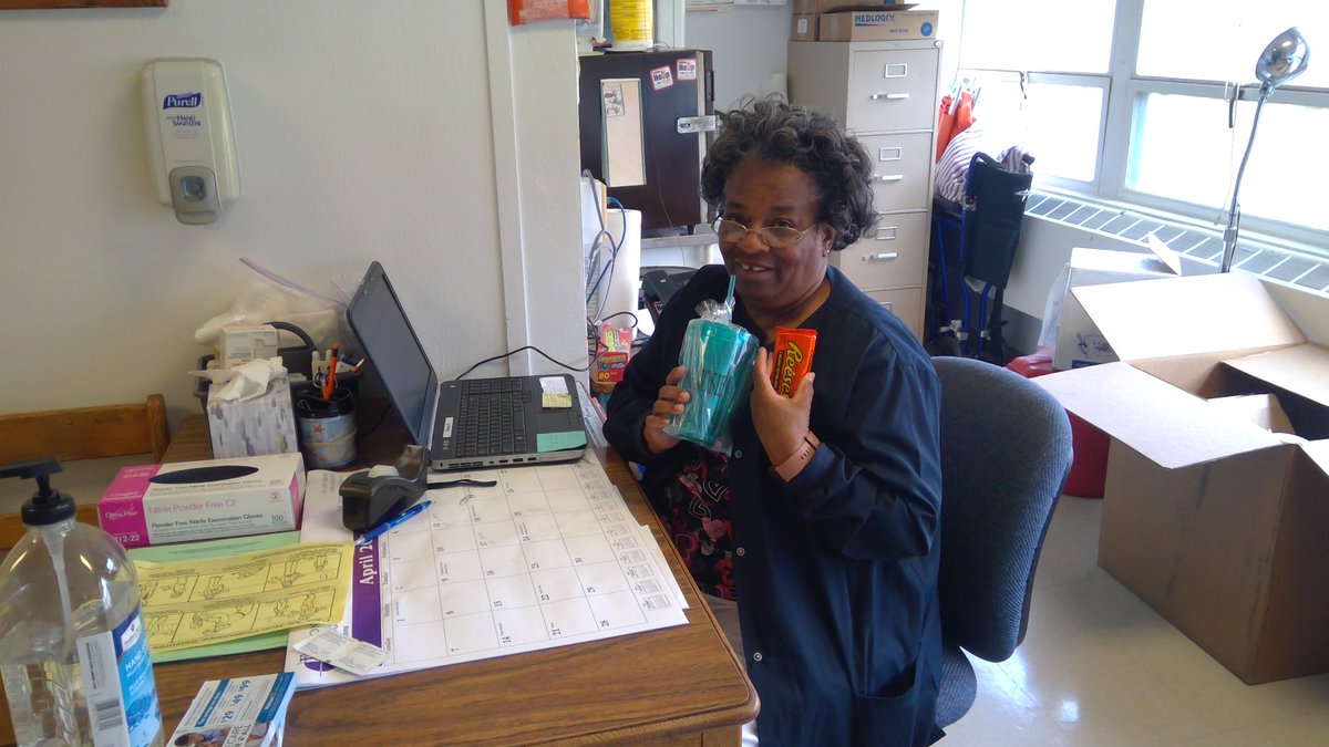PrincipalofMP's tweet photo. Happy School Nurses Week to Meherrin-Powellton's Wonderful School Nurse, Josie Seward!  Thank you for everything you do! I appreciate you!!!
#MPEaglesStrong #BrunswickStrong https://t.co/ZuiqrJ0T0M