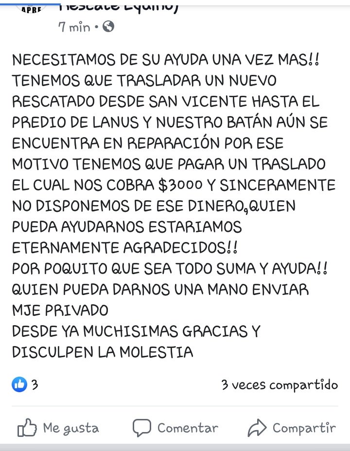 Necesitamos ayuda !