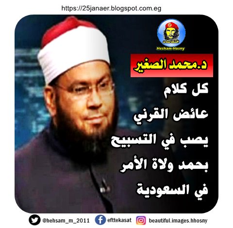 د.محمد الصغير  كل كلام  عائض القرني  يصب في التسبيح  بحمد ولاة الأمر  في السعودية