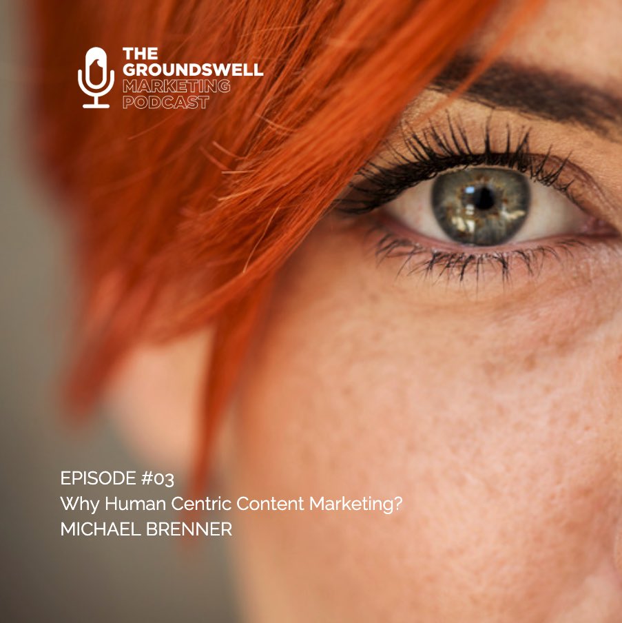Groundswell_fm's tweet photo. @BrennerMichael “Human-Centric Content Marketing” Episode 3 on The Groundswell Marketing Podcast https://t.co/SdpbLNhsNC #contentmarketing #marketing #groundswell #MarketingStrategy #marketingai https://t.co/5xeDIvOX7K
