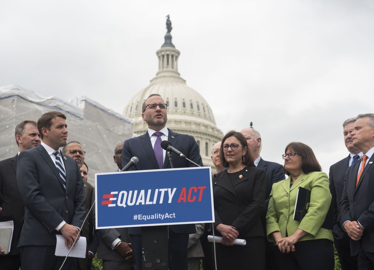 HRC and business leaders joined the New Democrat Coalition on Capitol Hill as they announced their official endorsement of the Equality Act.