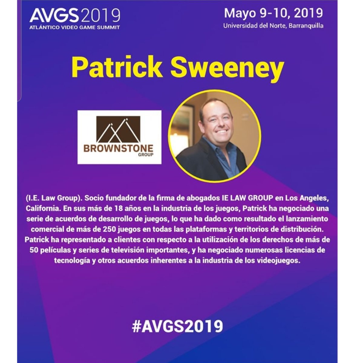 camilocepeda's tweet photo. Él es uno de los 16 conferencistas  internacionales que participarán mañana en la segunda edición de Atlántico Video Game Summit 2019, ¡no te lo puedes perder! #AVGS2019
https://t.co/GEM4wrhtj8 https://t.co/jBY6uzV9pB