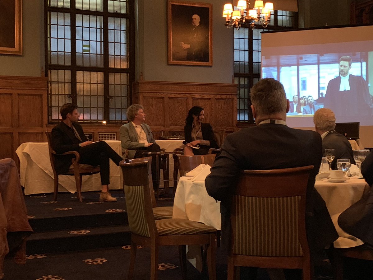 AnnaWLitigate's tweet photo. @Ont_Law_Assoc #Plenary kick-off dinner! Q&amp;A with @cbcstreetlegal cast https://t.co/iOLHMxLVOZ