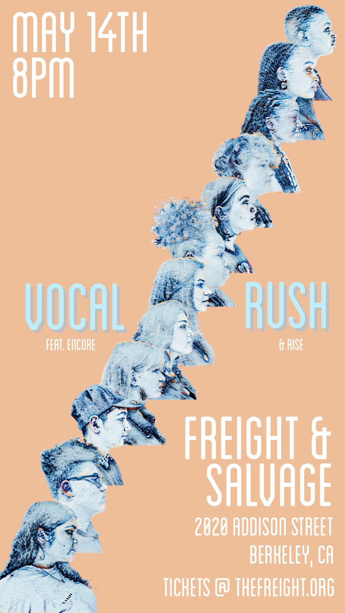 OsaVocalRush's tweet photo. Come catch our end-of-the-year show at Freight &amp; Salvage in Berkeley !! Link in bio ❤️ Cover art by one of our very own, Marilyn Cliett !! https://t.co/WMURZu6YpS