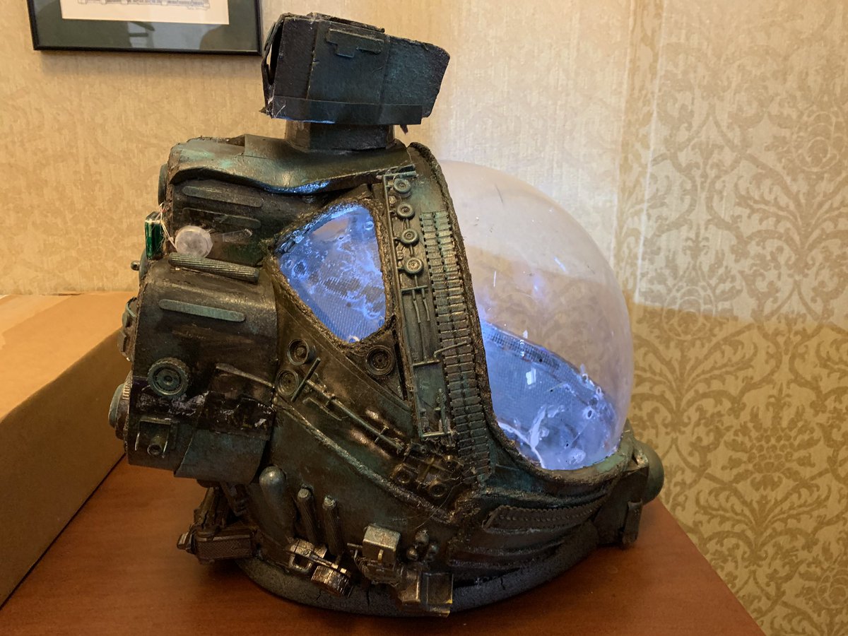 I just met <a href="/stevendefendini/">Defendinisart</a> of #NorthBergen high school, which put on #AlienThePlay! I’m SO inspired by these kids. The helmet up close is so good. So right. They created JUST the right amount of detail. It’s truly stunning work. Congratulations!