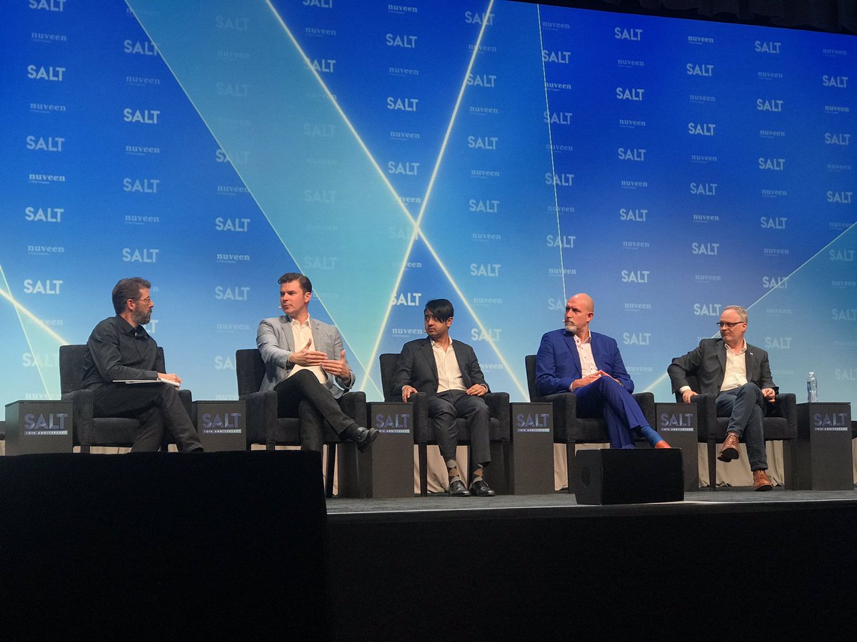 GoCoinSteve's tweet image. “Blockchain fundamentally is a generational opportunity and speculation funds innovation” @MatthewRoszak co-Founder and Chairman of @bloqinc at @SALTConference #SALT2019
