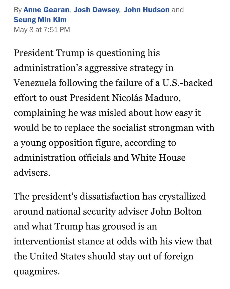 Matthew Yglesias On Twitter If Trump Thinks Trumps Venezuela