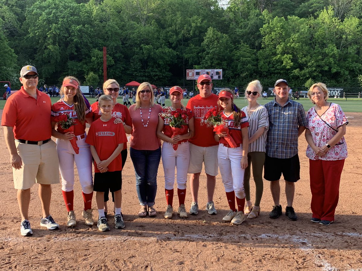 RaiderRecap's tweet photo. @baylor_softball Congrats ladies! #GBR #ForNancy #WeAreBaylor #SeniorNight https://t.co/VvQG62dymj