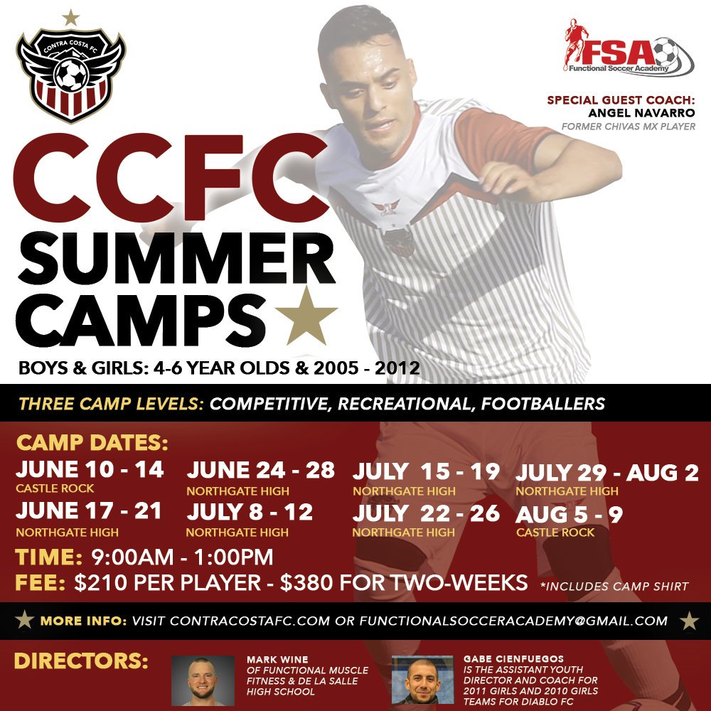 Summer is around the corner. Sign up for our CCFC summer camp!