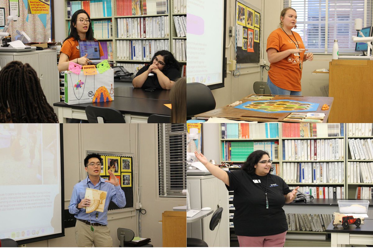 UTeachMaker's tweet image. Congrats to all of our newest Maker Fellows Mao, Halle, Ben and Arami! We loved listening to you talk about your transformative journeys through the #UTeachMaker program. Best of luck on this new chapter in your lives! #MakerFellows