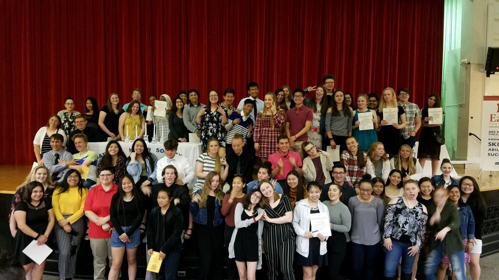 DSM East High NHS tweet media