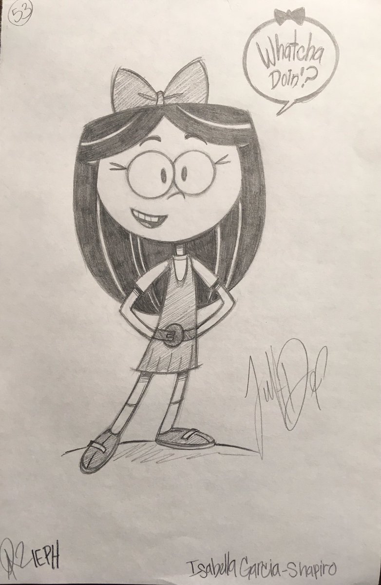 JustD3F's tweet photo. Round 3 #sketch Request 53: Isabella Garcia-Shapiro 

#IsabellaGarciaShapiro #AlysonStoner #phineasandferb #disney #TheLoudHouse #loudhouse #Nickelodeon #drawing #doodle  #cartoons #deviantart #justDEF https://t.co/uFf15EsGyy