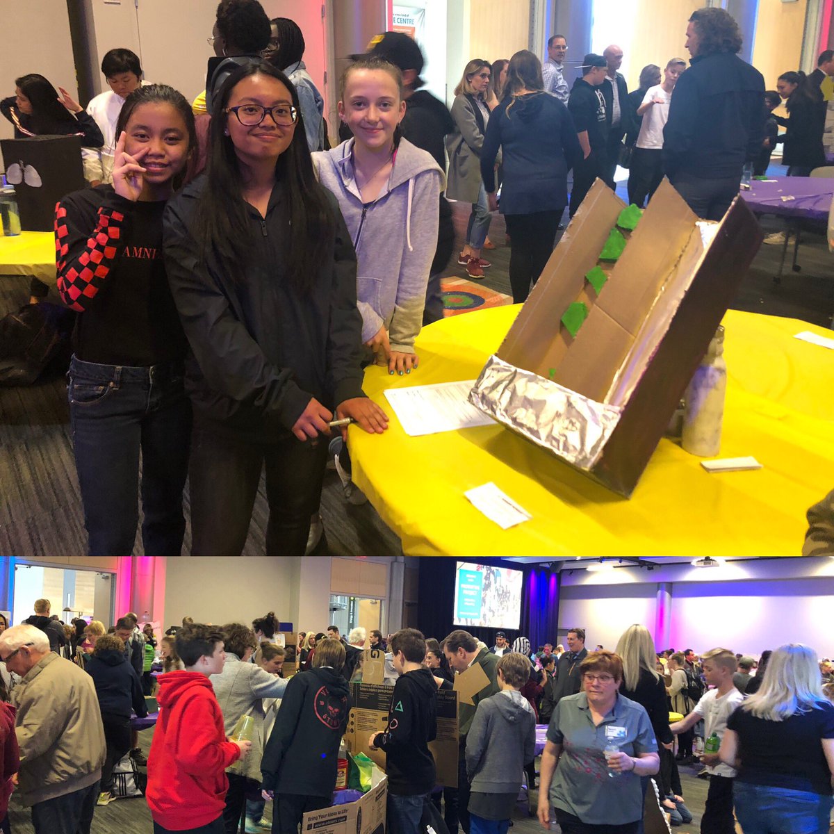 julienaugler's tweet photo. #PrototypeProject well represented by @stjoseph_CCSD Thank you @TELUS_Spark and @conocophillips for sponsoring such an inovative event in #yyc @SparkShiftLab #grade8science #futureminds https://t.co/sMFjxLQ0PC