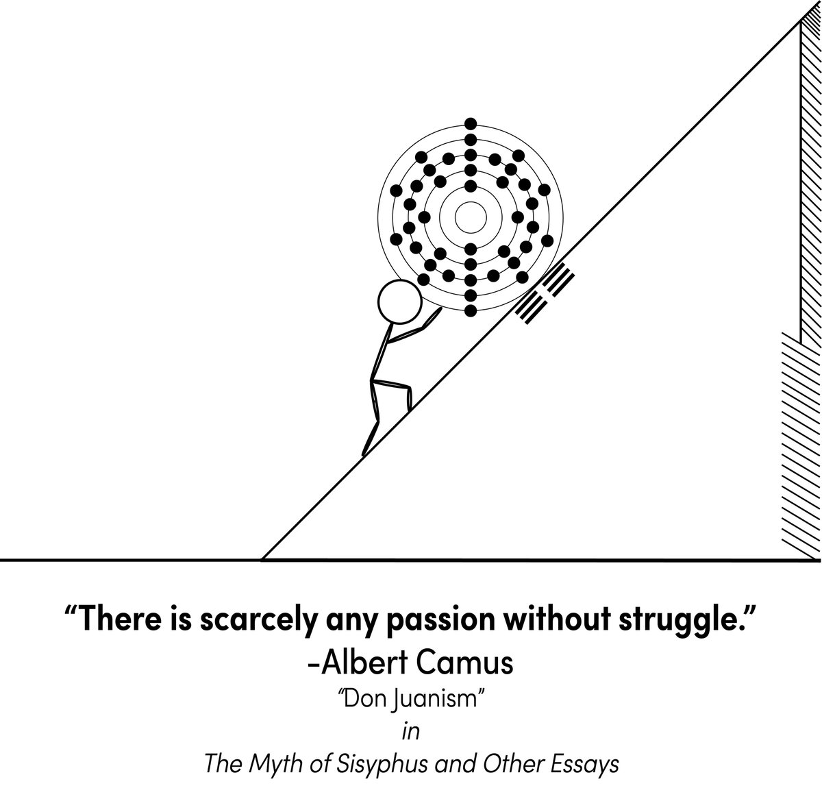 DailyAbsurdist's tweet photo. “There is scarcely any passion without struggle.” Albert Camus, “Don Juanism” in The Myth of Sisyphus and Other Essays #Absurdism #AlbertCamus #OnePunchMan #philosophy #Anime #Camus #Saitama https://t.co/dv71gEPnJJ https://t.co/eLMeVhZhWb