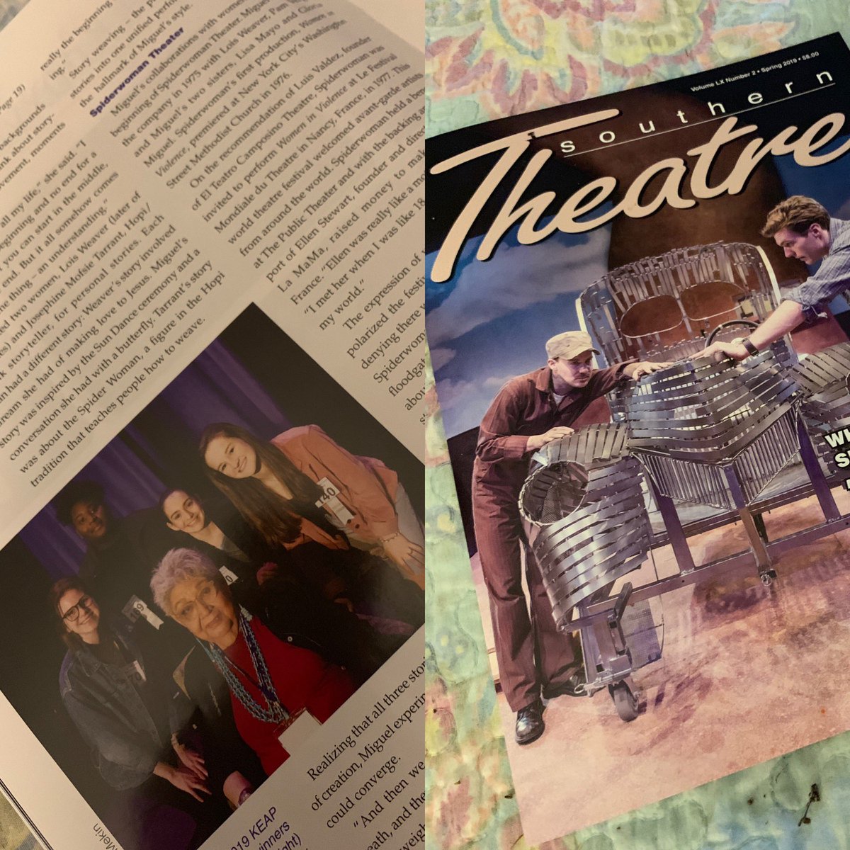 So proud of Diane Snoddy! She is in Southern Theatre magazine representing VHHS as a KEAP! #sheisawesome