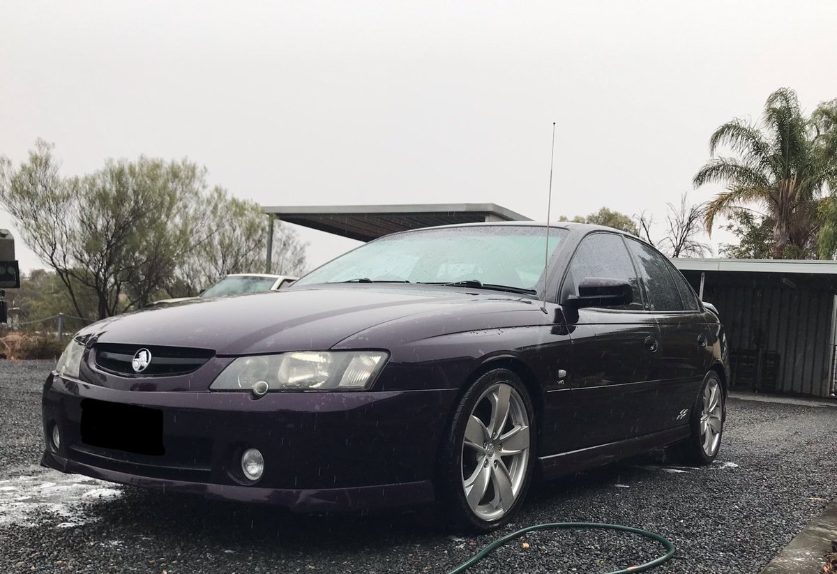 Mallee_Route's tweet photo. After replacing the serpentine belt & tensioner pulley all up $82 I thought I’d be nice & give her a wash. Nothing better than a rain chamois! #VYSS #LS1 https://t.co/dNG8XL3qZv