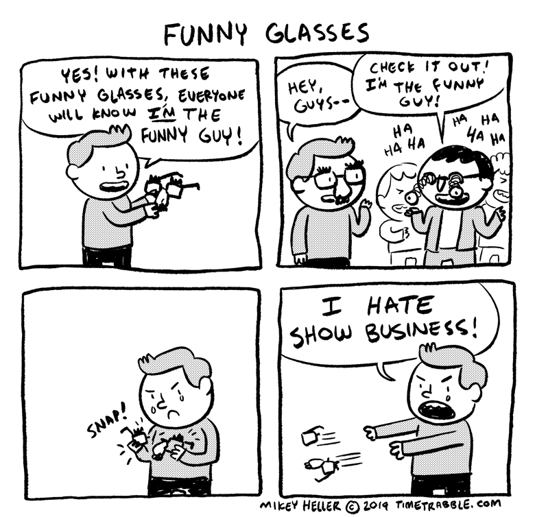 i drew a comic about funny glasses 