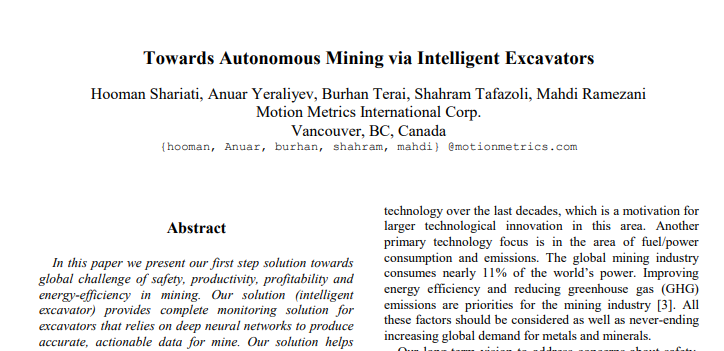 MahdiRamezani85's tweet image. Looking forward to present our paper &quot;Towards #AutonomousMining via Intelligent Excavators&quot; in #CV4GC at @cvpr2019. At the forefront of #AI innovations in #mining, we continue to push the boundaries of technology in #machinelearning, #computervision, #robotics and more #CVPR2019
