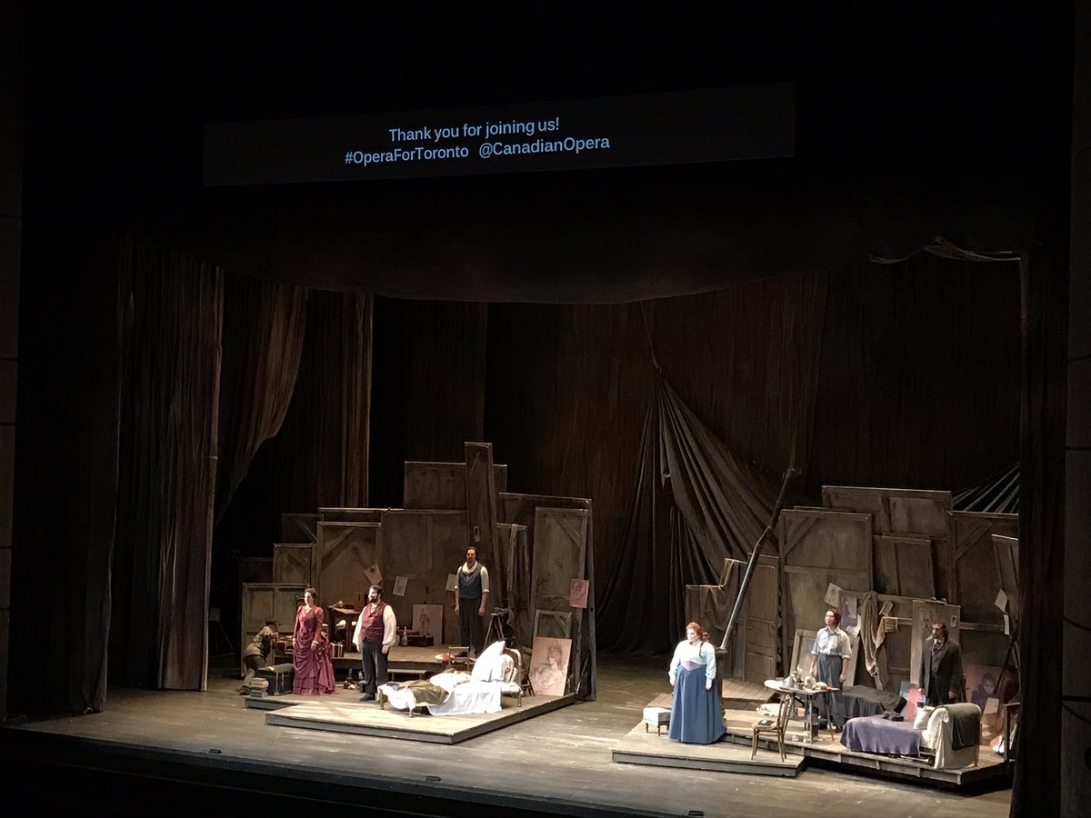 Justina_So's tweet photo. Beautiful performance of La Boheme tonight @CanadianOpera #OperaForToronto #COCBoheme @YRDSBArts @artseco https://t.co/yN5lQ3oASu